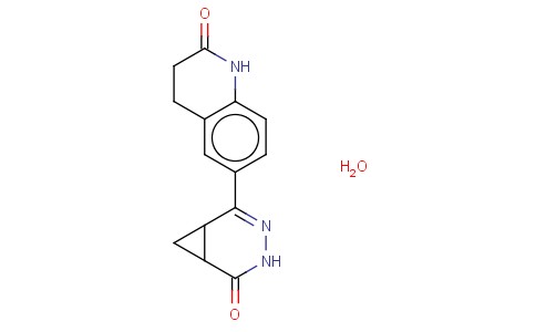 2-(1,2,3,4-TETRAHYDROQUINOLIN-2-ON-6-YL)-3,4-DIAZABICYCLO(4.1.0)HEPT-2-EN-5-ONE HYDRATE (4:1)